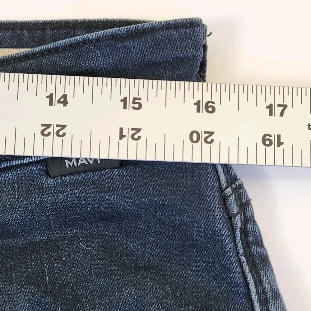 Mavi Jeans Mens 32x30 Zach Straight Leg Faded Stretch Flex Denim Pants Dark Blue